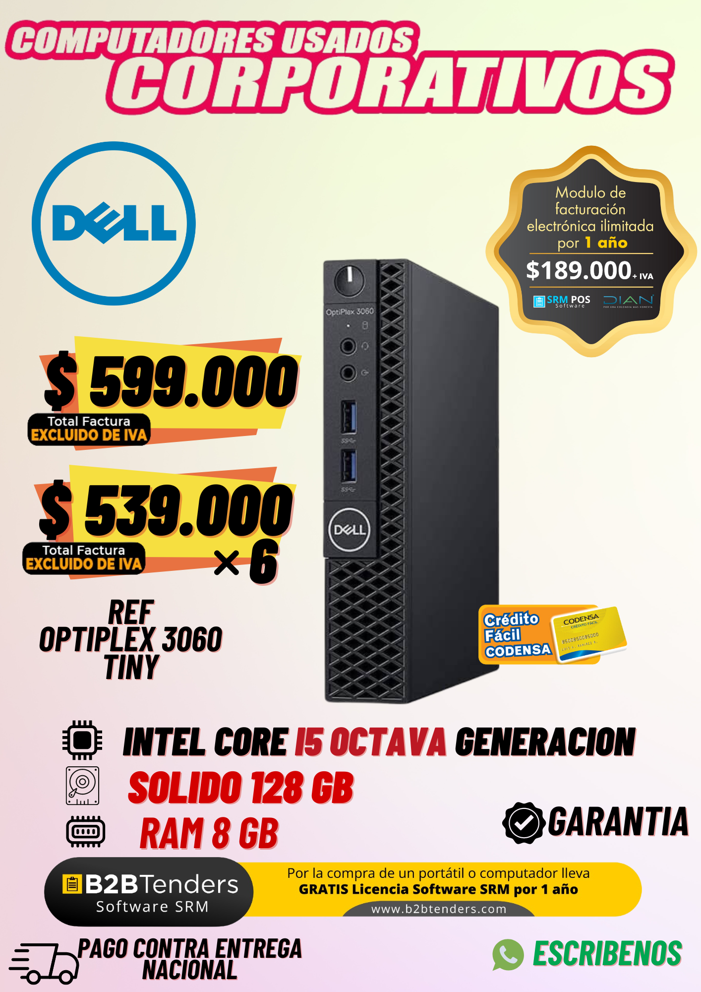 Optiplex 3060 INTEL®CORE™ I5